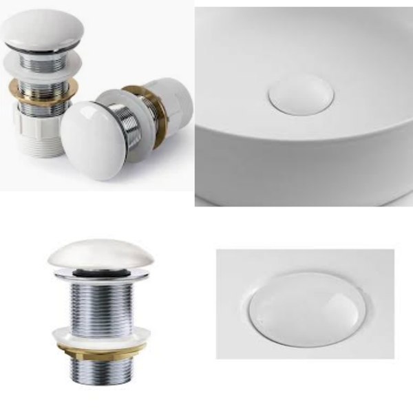 Basin Drainer Glossy White