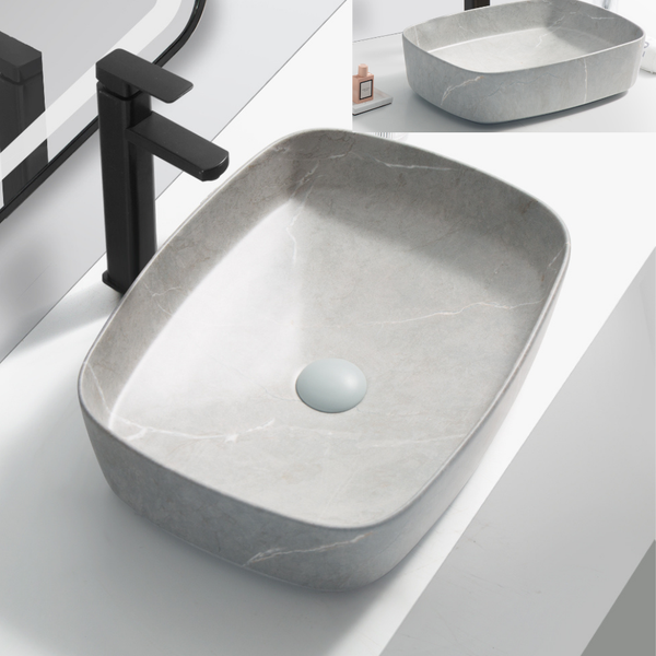 Concrete Looking Art Basin