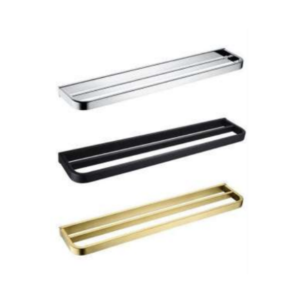 Chrome Double Towel Rail